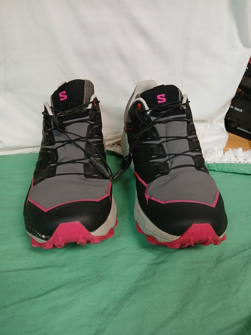 Skechers Women's Trail Running Sneakers - Gray, Black & Pink